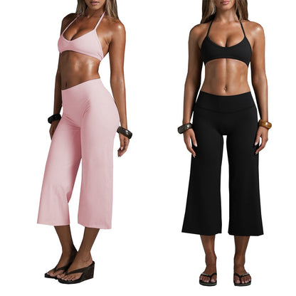 Loomerra Sports Bra and Wide-Leg Capri Set