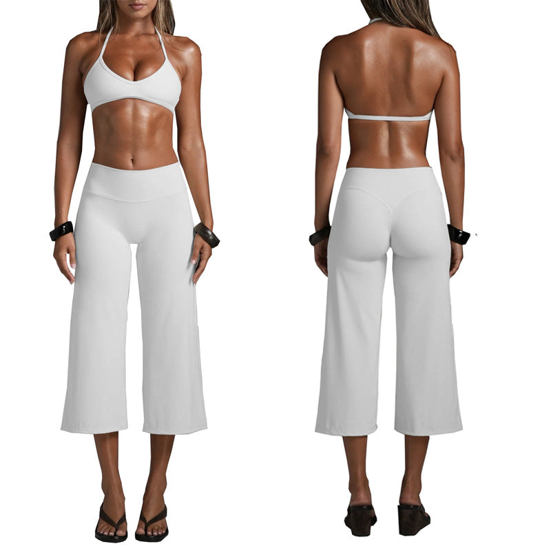 Loomerra Sports Bra and Wide-Leg Capri Set