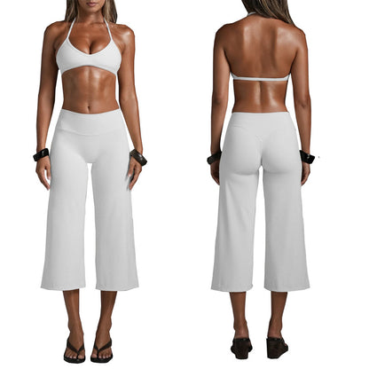 Loomerra Sports Bra and Wide-Leg Capri Set