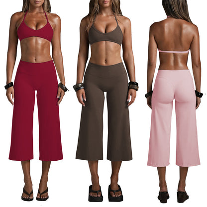 Loomerra Sports Bra and Wide-Leg Capri Set